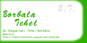 borbala tehel business card